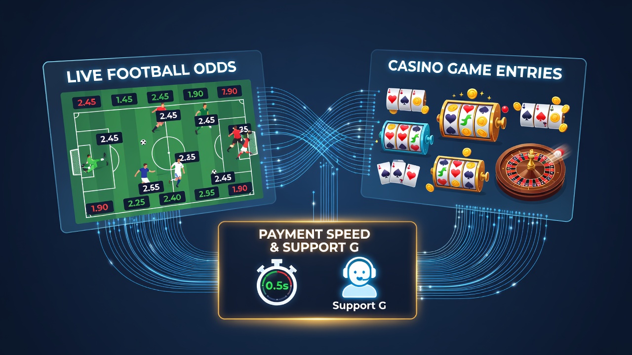 Gebruiker navigeert via mobiele support van voetbalodds naar casino bonusactivering